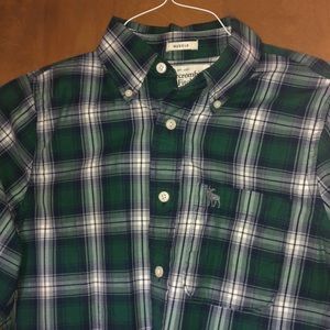 Green Plaid Abercrombie Button Shirt